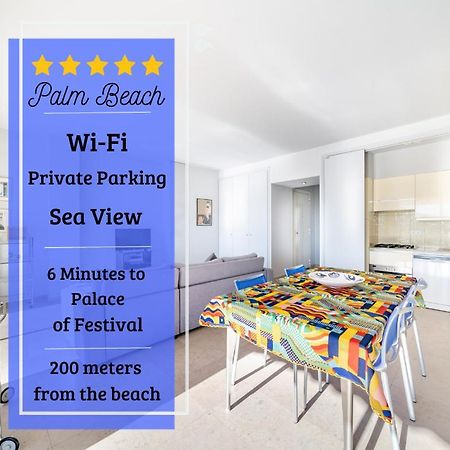 Palm Beach- Free Wifi- Parking- Sea View Lejlighed Cannes Eksteriør billede